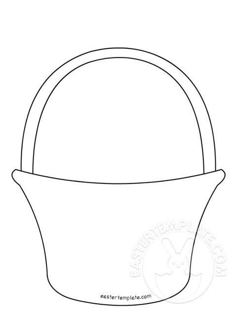 paper basket template printable easter template