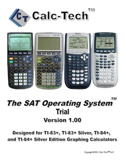 sat calculator program sat operating system ti  ti  trial manual sat menu computing