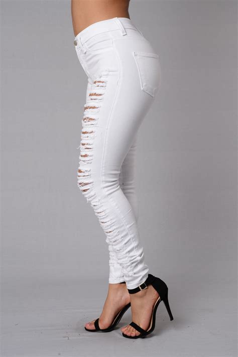 Rip Me Open Jeans White Fashion Nova Jeans Fashion Nova