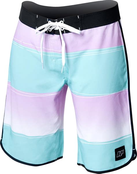 amazoncom np surf womens summer long board shorts mintpink large