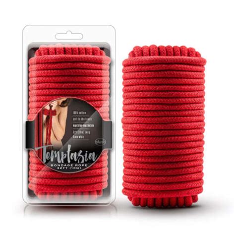 blush temptasia 32 feet bondage rope 100 cotton no slip soft