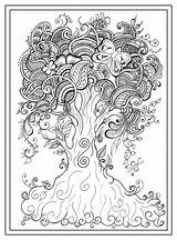 Coloring Mindfulness Pages Tree Colouring Adult Printable Pdf Stress Anti Mandala Kids Zen Drawing Sheets Adults Color Students Print Weeping sketch template