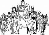 Justice League Coloring Pages Printable Kids sketch template