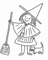 Witch Coloring Pages Kids Halloween Printable Witches Color Print Cartoon Hat Sheets Popular Preschool Kindergarten Worksheets Getdrawings Getcolorings Choose Board sketch template