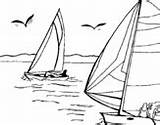 Coloring Sails Sea High Water Coloringcrew Pages sketch template