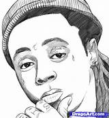 Lil Wayne Draw Step Coloring Pages Drawing Famous People Dragoart Drawings Rapper Hop Hip Quotes Character Visit Sketches sketch template