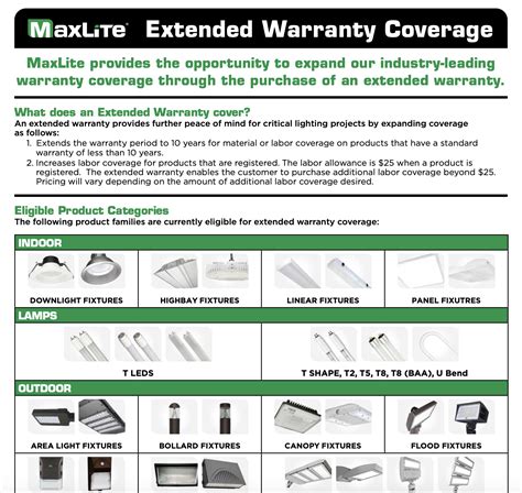 extended warranty maxlite