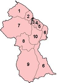 regions  guyana wikiwand