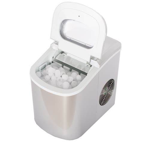 smad countertop electric mini ice cube maker compact ice machine fridge silver  ebay