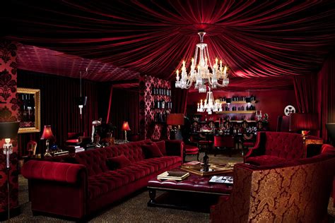 beautiful  red room  raymond vineyards sweet home gothic bedroom