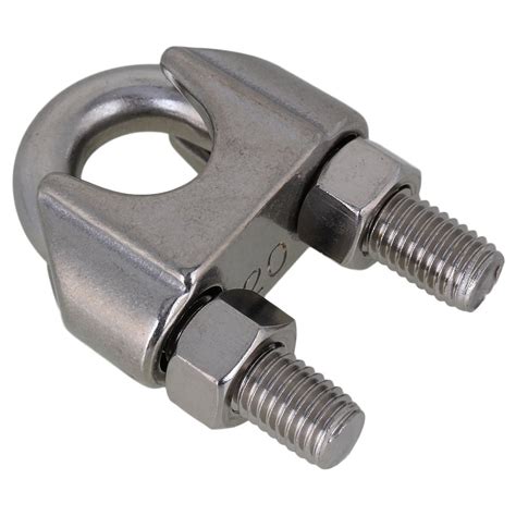 silver  stainless steel commercial  wire rope clip cable clamp