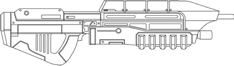 assault rifle outline  nickanater  deviantart