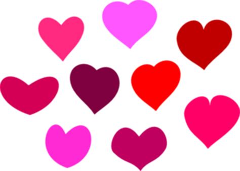 color hearts clip art  clkercom vector clip art  royalty