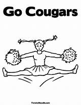 Byu Pages Cougar Coloring Template sketch template