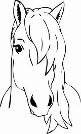 Horse Coloring Pages Face Drawing Head Horses Drawings Color Colouring Blank Pony Print Printable Cheval Kids Google Morgan Draw Quilt sketch template