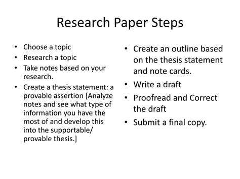 writing  research paper powerpoint