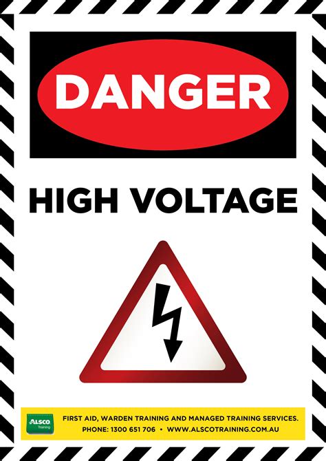 Danger Sign Posters Free Download Alsco Training
