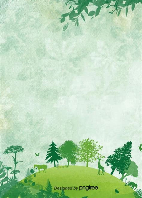 Ilustración Creativa De Fondo Verde Del Medio Ambiente Del Día De La