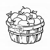 Fruit Coloring Pages Apple Drawing Basket Fruits Baskets Kids Sunbeam Printable Fall Bowl Logo Color Sheets Print Pic Wuppsy Getdrawings sketch template