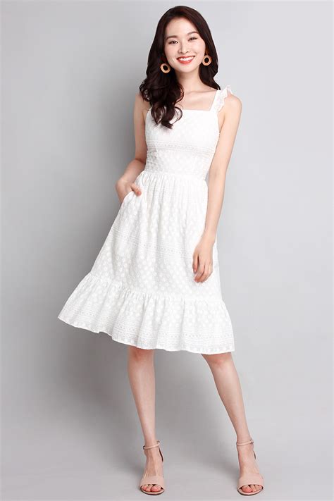 [bo] Summer Favourite Dress In Classic White Lilypirates