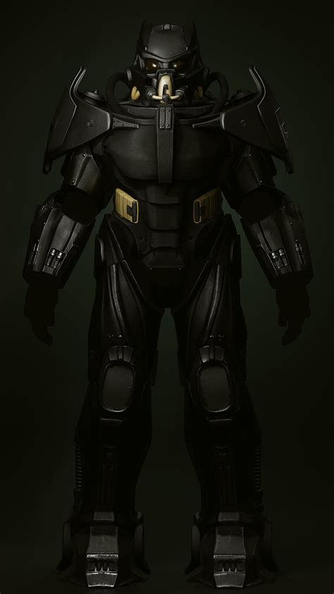 payton quinn fallout  style power armor enclave