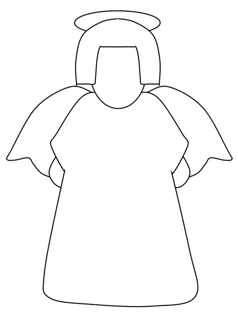 angel simple shapes coloring pages coloring book