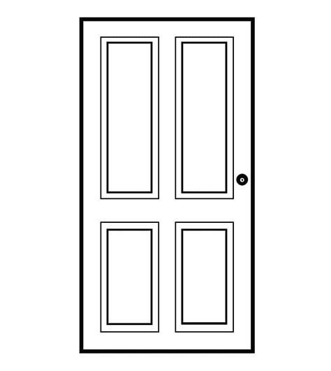simple door coloring page  printable coloring pages  kids