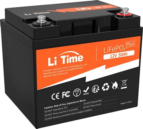 litime lifepo  ah lithium akku mit  bms tiefezyklen batterie