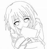 Coloring Girl Pages Crying Anime Getcolorings Color Sheets Word sketch template