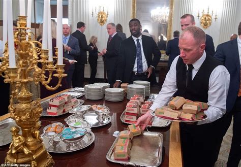 trump pays  clemson tigers fast food   putting melania  work making salads