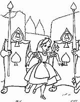 Alice Coloring Disney Wonderland Pages Wonderand Books Printable Walt Print sketch template
