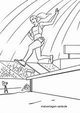 Leichtathletik Malvorlage Hindernislauf Ausmalbilder Malvorlagen Laufen Kinder Kostenlose sketch template