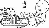 Caillou Coloring Cat Laugh Wecoloringpage Pages sketch template