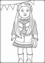 Doll Coloring American Girl Pages Dolls Wellie Wishers Color Printable Drawing Russian Kit Getcolorings Getdrawings Print Rebecca sketch template