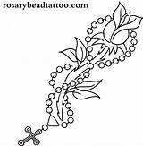Rosary Drawing Drawings Cross Tattoo Rose Roses Stars Getdrawings Clipartmag Designs Waktattoos sketch template