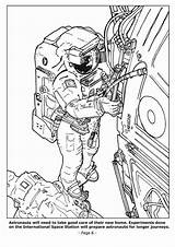 Space Station Astronauts Coloring Pages Do Gif sketch template