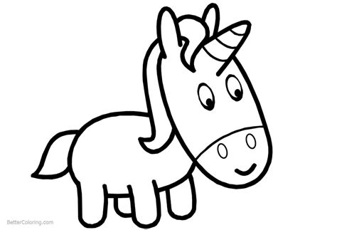 bunny baby  baby unicorn coloring page coloring pages