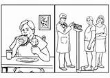 Gezondheid Kleurplaat Alimentation Voeding Nahrung Gesundheit Malvorlage Alimentazione Disegno Grote sketch template