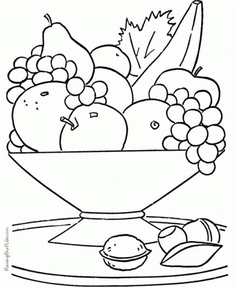 printable fruit coloring pages everfreecoloringcom