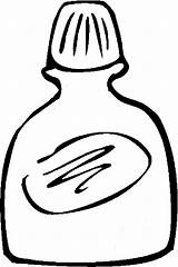 Mouthwash Bathroom Clipart Coloring Pages Cliparts Bottle Kids Wash Mouth Library sketch template
