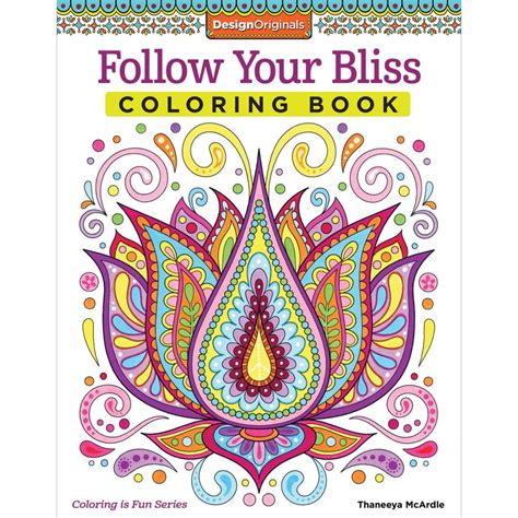 design originals follow  bliss coloring book