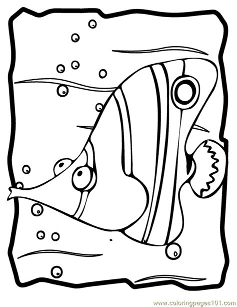 coloring pages angel fish animals fishes  printable coloring