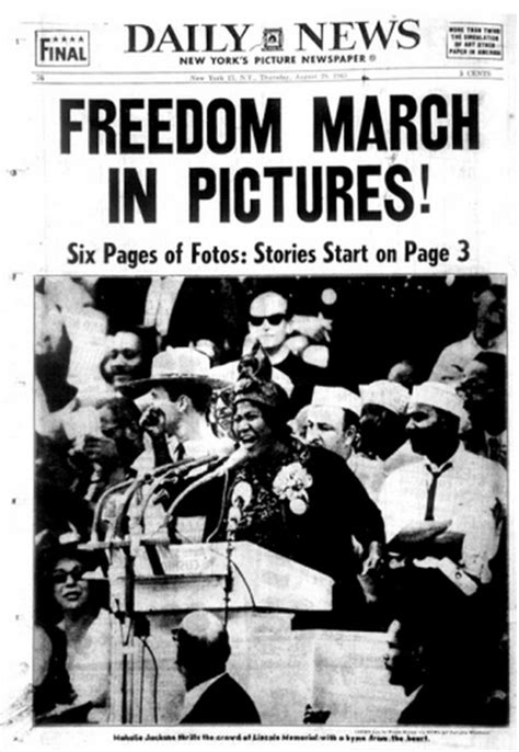 11 March On Washington Front Pages From 1963