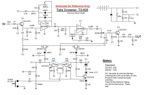 Classic Tube Screamer Ts 808 Schematic I Want To Try To Build A Clone