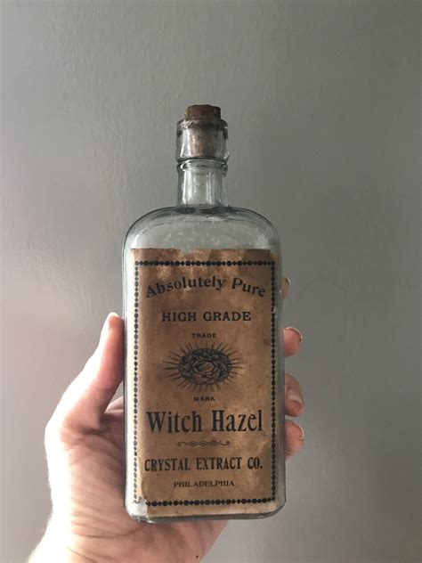witch hazel bottle  label historic glasshouse forum