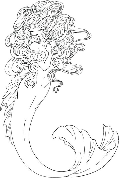 baby mermaid coloring pages  getdrawings