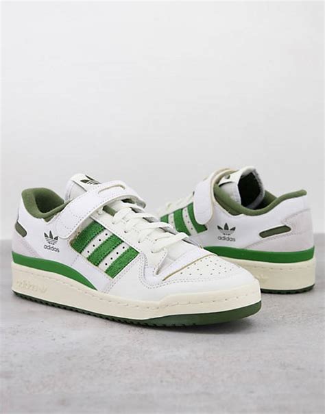 adidas originals forum   trainers  white  green asos