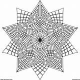 Coloring Pages Geometric Mandala Adults Adult Popular Sheets Kids Pattern Colouring sketch template