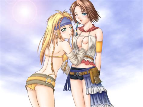 Yuna And Rikku Final Fantasy And 2 More Drawn By 0 G 0 G Labo