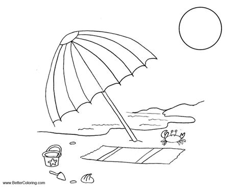 summer fun coloring pages beach vacation  printable coloring pages